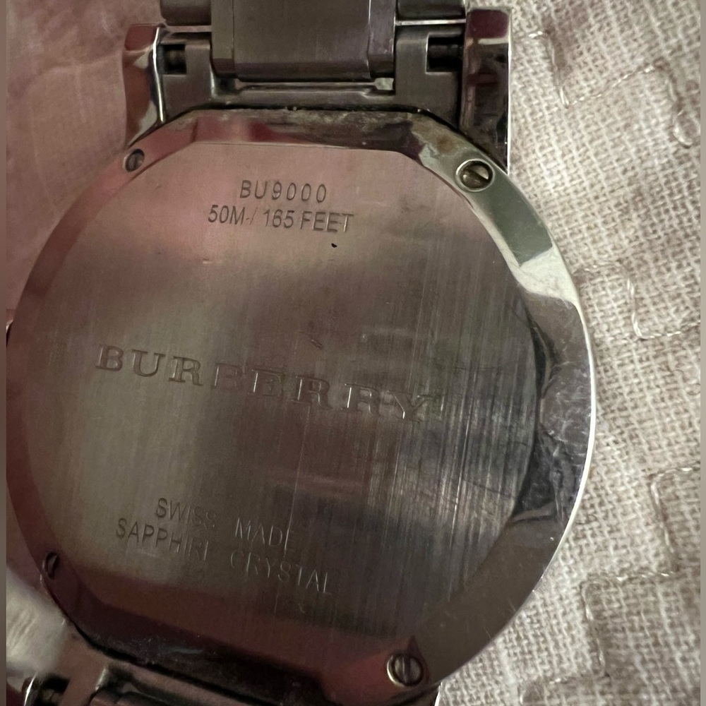 Burberry women’s silver watch. Used in good condition. - Picture 2 of 3